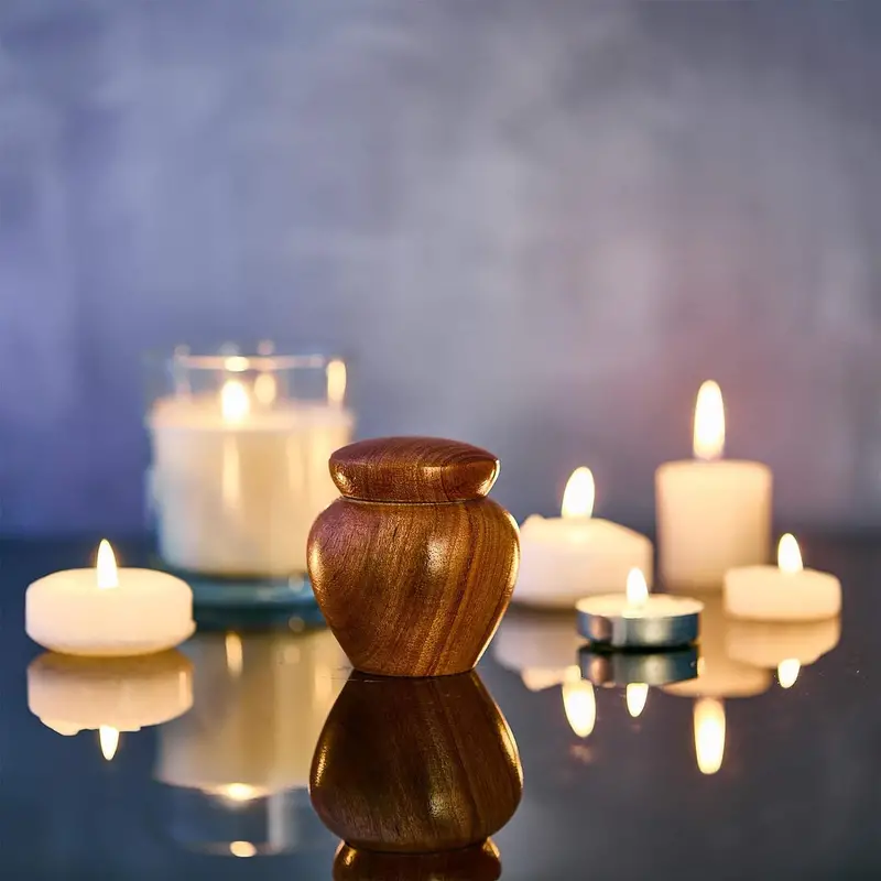 Mini Houten Urn - Spiritualiteit - Spiritueelboek.nl